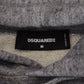 Dsquared² Gray Cotton Hooded Logo Print Men Pullover Sweater