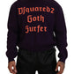 Dsquared² Purple Cotton Printed Men Pullover Sweater