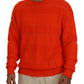 Dsquared² Orange Cotton Long Sleeves Men Pullover Sweater