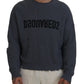 Dsquared² Gray Men Tattered Knitted Pullover Sweater