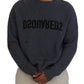 Dsquared² Gray Men Tattered Knitted Pullover Sweater