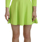 Dsquared² Green Viscose Long Sleeve A-line Sheath Mini Dress