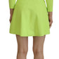 Dsquared² Green Viscose Long Sleeve A-line Sheath Mini Dress