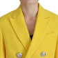 Dsquared² Yellow Double Breasted Mini Suit Blazer Skirt Set