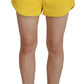 Dsquared² Yellow Peak Double Breasted Suit Blazer Short Set