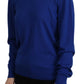 Dsquared² Blue Long Sleeve Crew Neck Casual Sweater