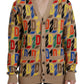 Dsquared² Brown Logo Long Sleeve Women Cardigan Sweater