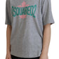 Dsquared² Gray Logo Cotton Crewneck Short Sleeve Tee T-shirt