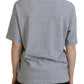 Dsquared² Gray Logo Cotton Crewneck Short Sleeve Tee T-shirt