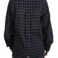 Dsquared² Black Checkered Collared Button Long Sleeves Shirt