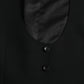 Dolce & Gabbana Black Wool Waistcoat Dress Formal Vest