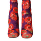 Dolce & Gabbana Purple Floral Jersey Stretch Boots Shoes