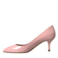 Dolce & Gabbana Light Pink Patent Leather Heels Pumps Shoes