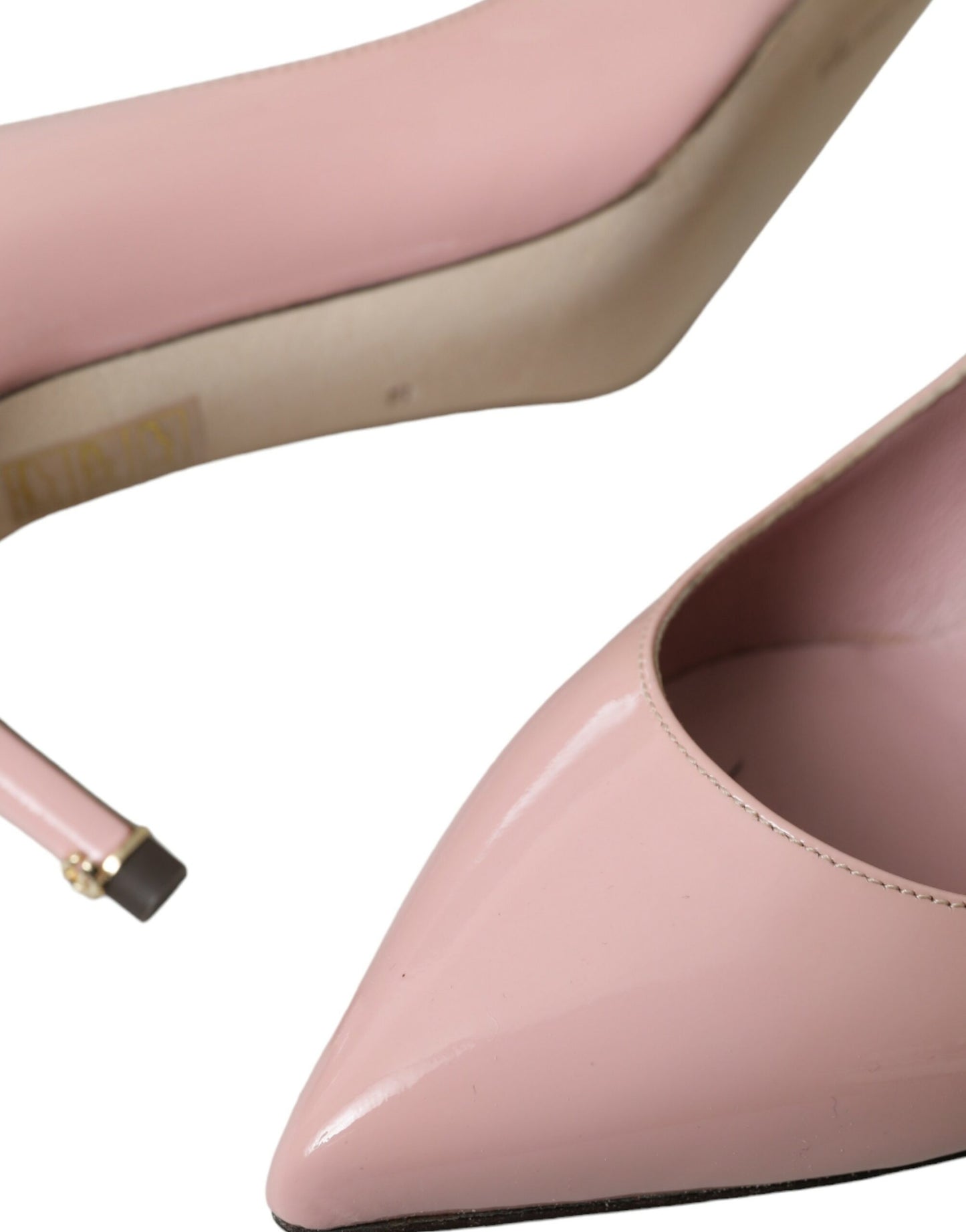 Dolce & Gabbana Light Pink Patent Leather Heels Pumps Shoes