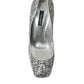 Dolce & Gabbana Silver Sequin Embellished Heels Pumps Shoes