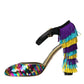 Dolce & Gabbana Multicolor Sequin Crystal Mary Jane Shoes