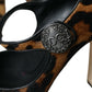 Dolce & Gabbana Brown Leopard Calf Hair Mary Jane Pumps Shoes