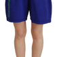 Dsquared² Blue Logo Cotton High Waist Sweatshorts Shorts