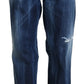 Dsquared² Blue High Waist Straight Denim Jeans San Diego