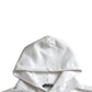 Balenciaga White Cotton Logo Hooded Pullover Sweatshirt Sweater