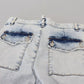 Dsquared² Light Blue Cotton High Waist Straight Denim Jeans