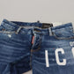 Dsquared² Blue Icon Low Waist Skinny Jennifer Denim Jeans