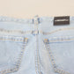 Dsquared² Blue Tattered Mid Waist Cropped Twiggy Denim Jeans