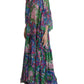 Dolce & Gabbana Multicolor Floral Silk Kaftan Maxi Dress