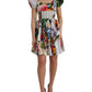 Dolce & Gabbana Multicolor Patchwork Cotton Aline Mini Dress