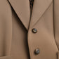 Dolce & Gabbana Brown Button Down Long Trench Coat Jacket