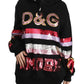 Dolce & Gabbana DG Sequined Hooded Pullover Sweater