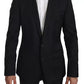 Dolce & Gabbana Black Slim Jacket Coat MARTINI Blazer