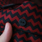 Dolce & Gabbana Black Red Zigzag Pattern Casual Shirt