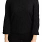 Dolce & Gabbana Black Lace Long Sleeves Blouse STAFF Top