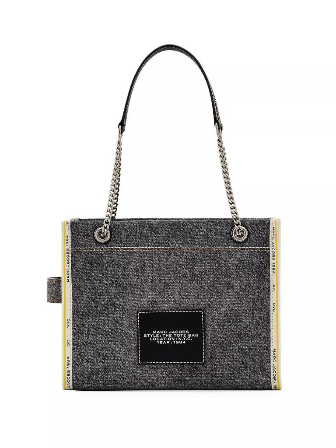 The Denim Chain Medium Tote Bag