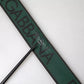 Dolce & Gabbana Black Green Leather Silver Metal Buckle Belt