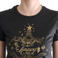 Dolce & Gabbana Elegant Gray Cotton Tee with Exclusive Print