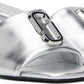 Silver 'The Leather J Marc' Heeled Sandals