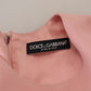 Dolce & Gabbana Pink A-line Flare Viscose 3/4 Sleeves Dress