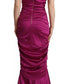 Dolce & Gabbana Sheath Mermaid Fuchsia Silk Stretch Gown Dress