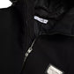 Dolce & Gabbana Black Cotton Hooded Logo Bomber Jacket