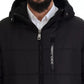 Dolce & Gabbana Black Nylon Hooded Parka Coat Winter Jacket