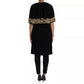 Dolce & Gabbana Black VirginWool Embellished Overcoat Jacket