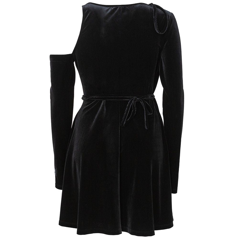 Versace Jeans Chic Black Polyester Shift Dress