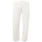 Armani Exchange Elegant White Cotton Trousers