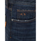 Armani Exchange Chic Blue Cotton Trousers for Modern Men