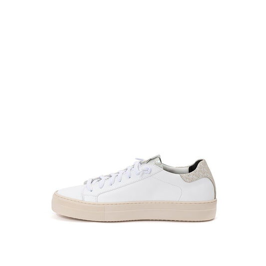 P448 White Leather Sneakers Elegant Casual Footwear