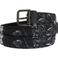 Dolce & Gabbana Elegant Floral Patterned Men's Luxury Belt