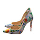 Christian Louboutin Iriza 100 Floral Crepe Satin High Heel Pumps