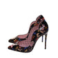 Christian Louboutin Hot Chick 100 Black Limited Edition Dr Bored Print Patent Leather High Heel Pumps